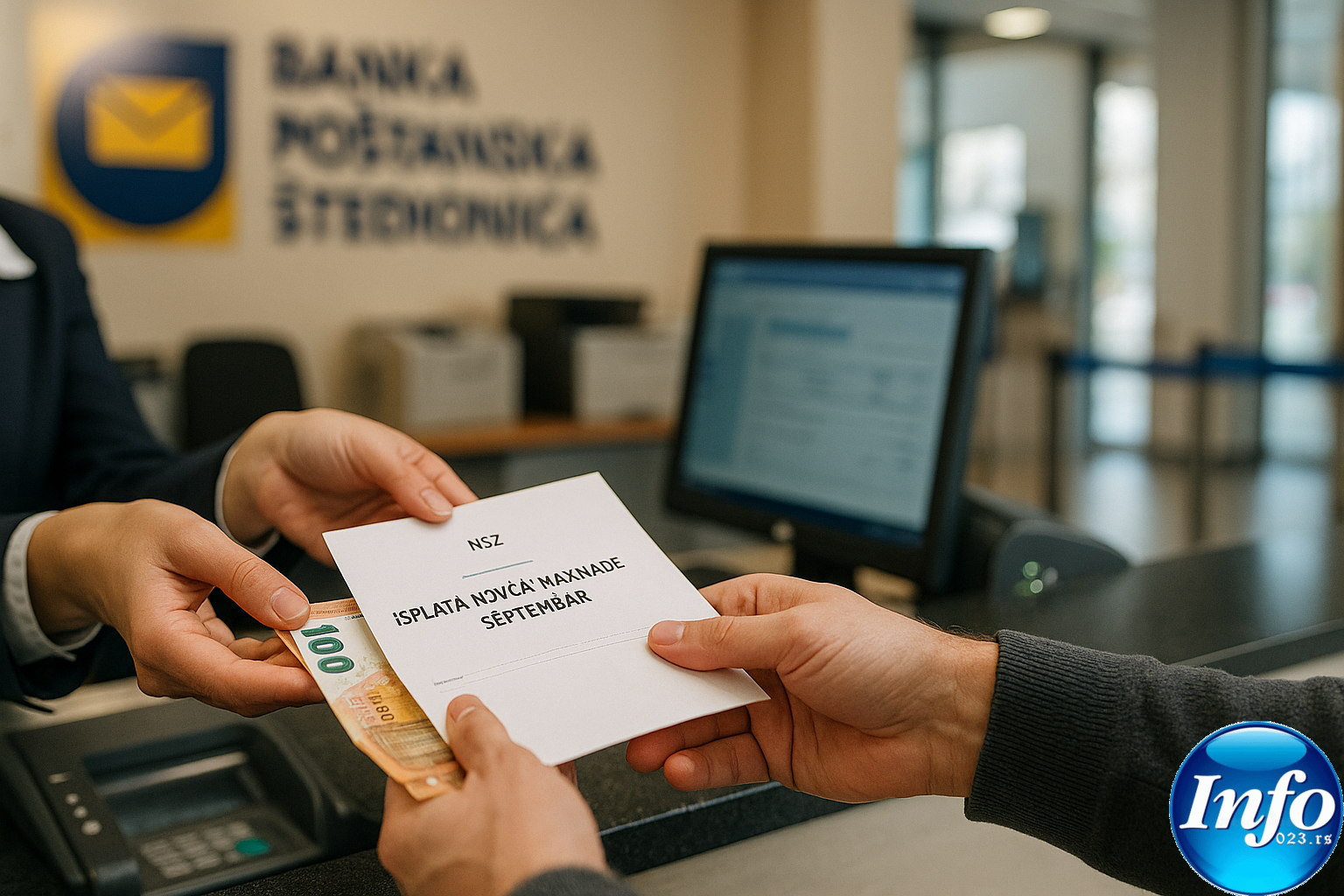 NSZ isplata novčane naknade za septembar 2025 – redovna 21. oktobra, privremena 22. oktobra, preko Banke Poštanska štedionica