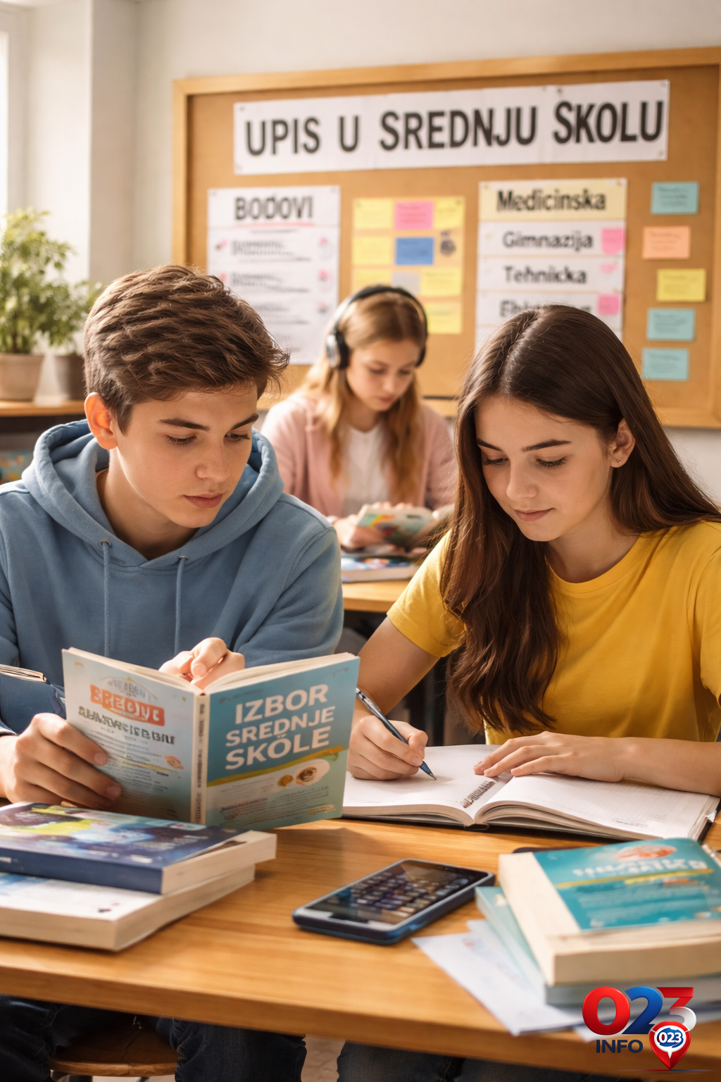 Osmaci u Zrenjaninu pred upis u srednju školu