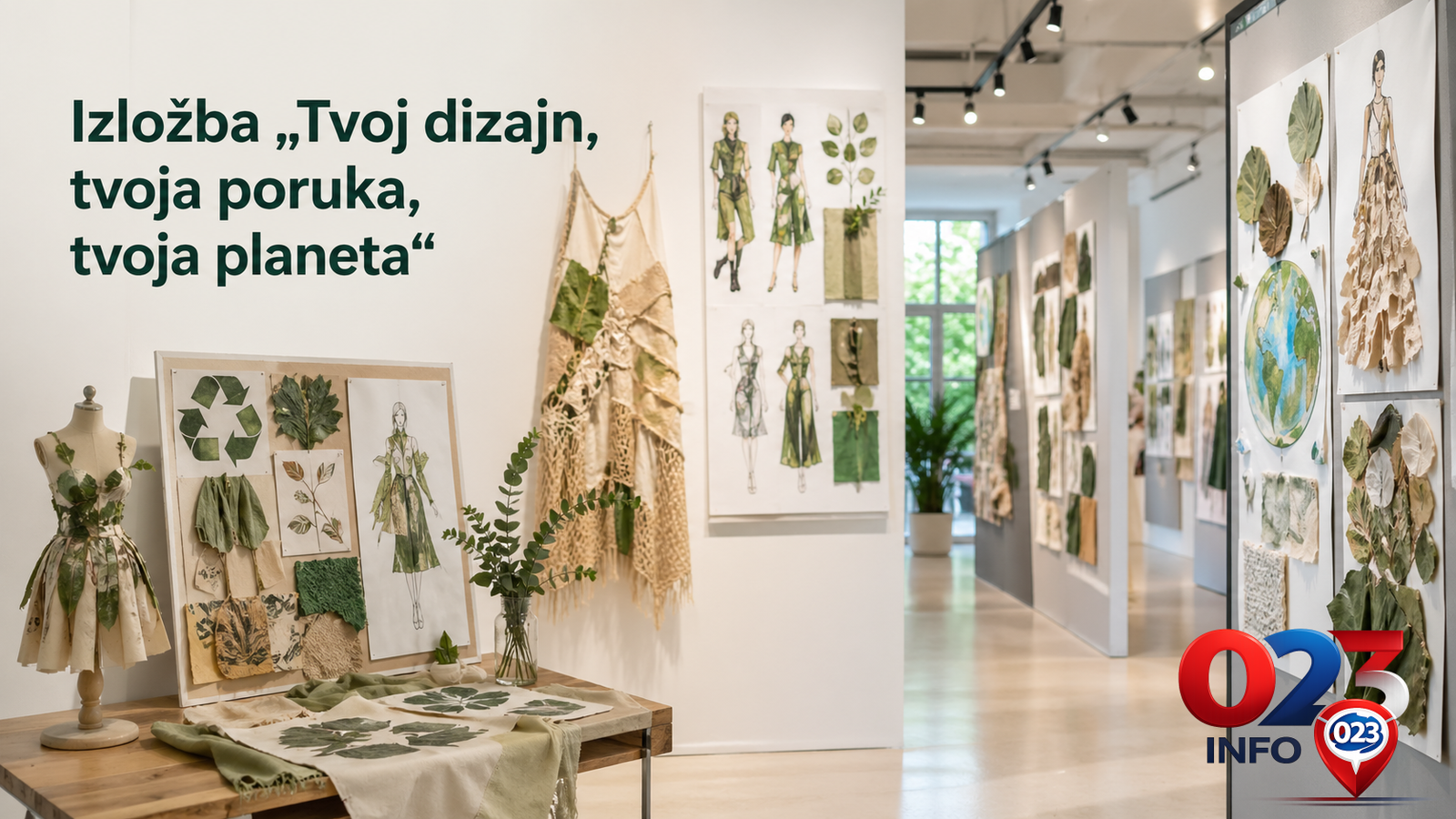 Izložba Tvoj dizajn, tvoja poruka, tvoja planeta u Kulturnom centru Zrenjanina