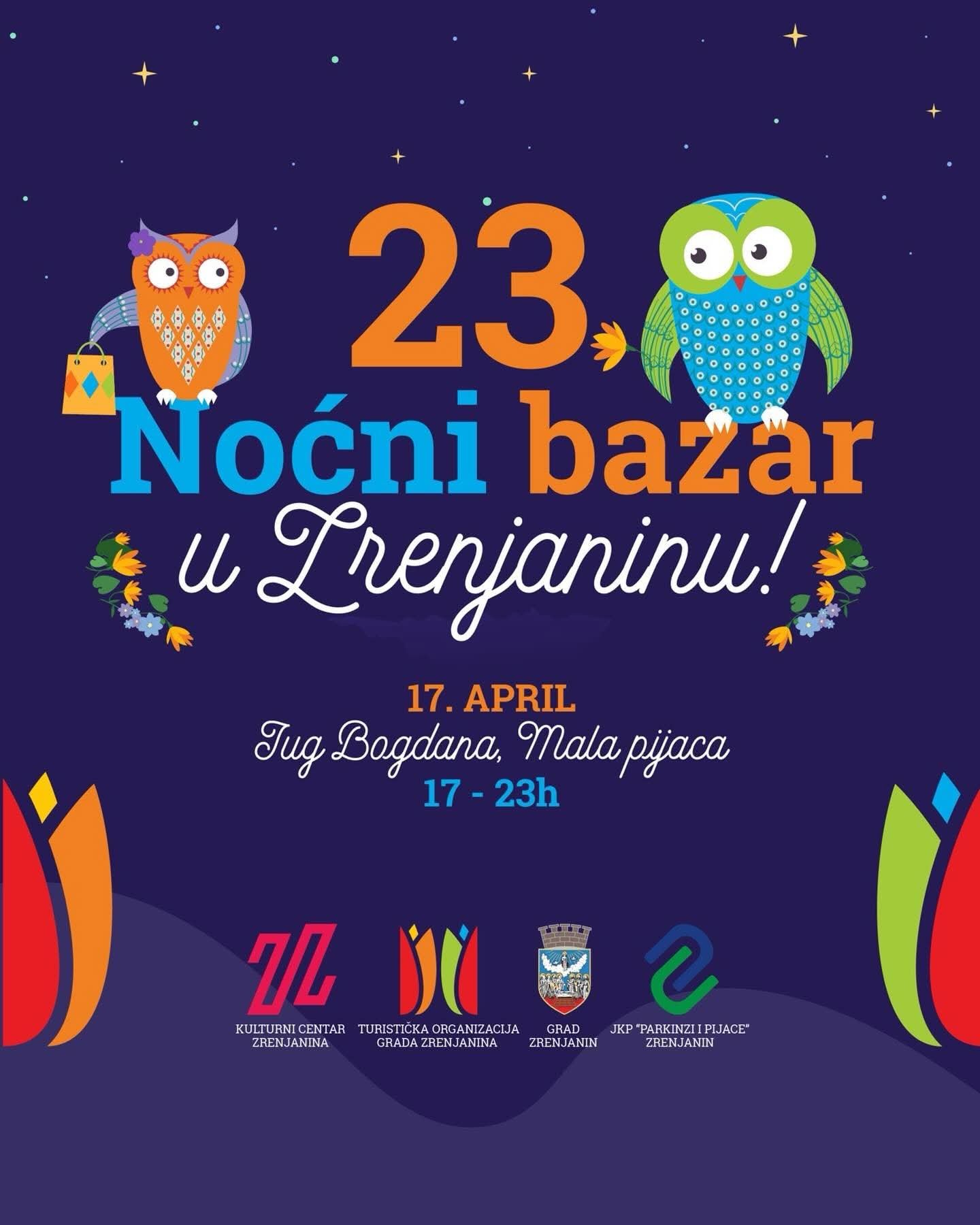 Noćni bazar u Zrenjaninu 17. aprila na Maloj pijaci