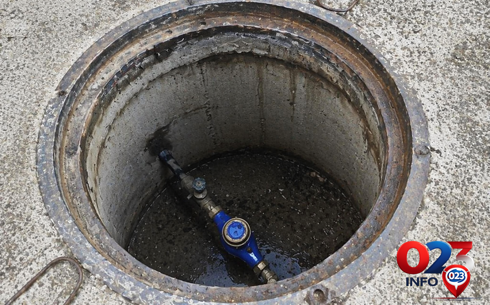 Očitavanje vodomera u Zrenjaninu – otvoreni šaht sa vodovodnim uređajem