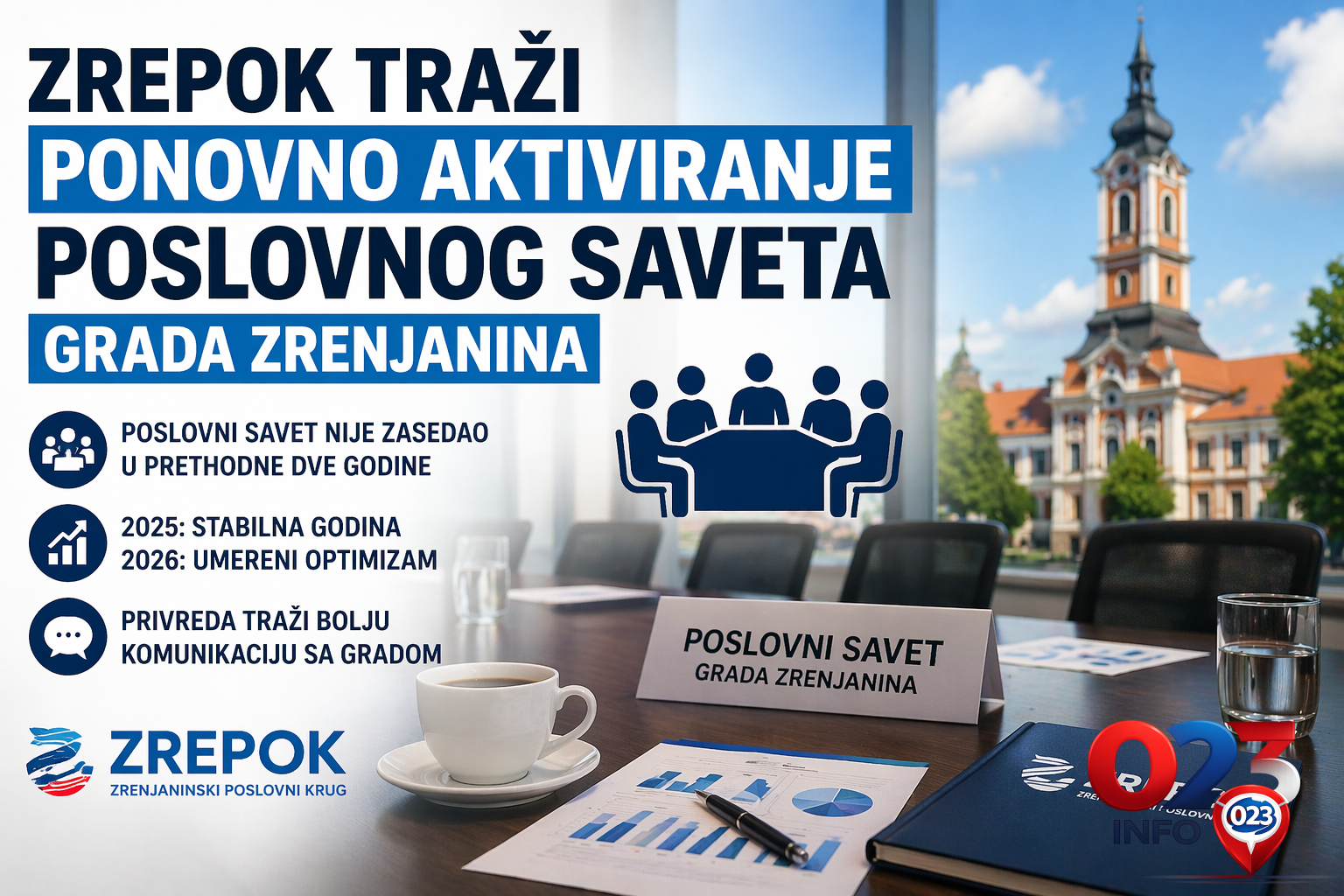 Poslovni savet grada Zrenjanina ponovo u fokusu nakon inicijative ZREPOK-a