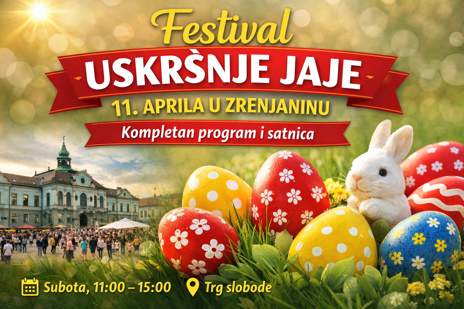 Festival Uskršnje jaje u Zrenjaninu – kompletan program i satnica