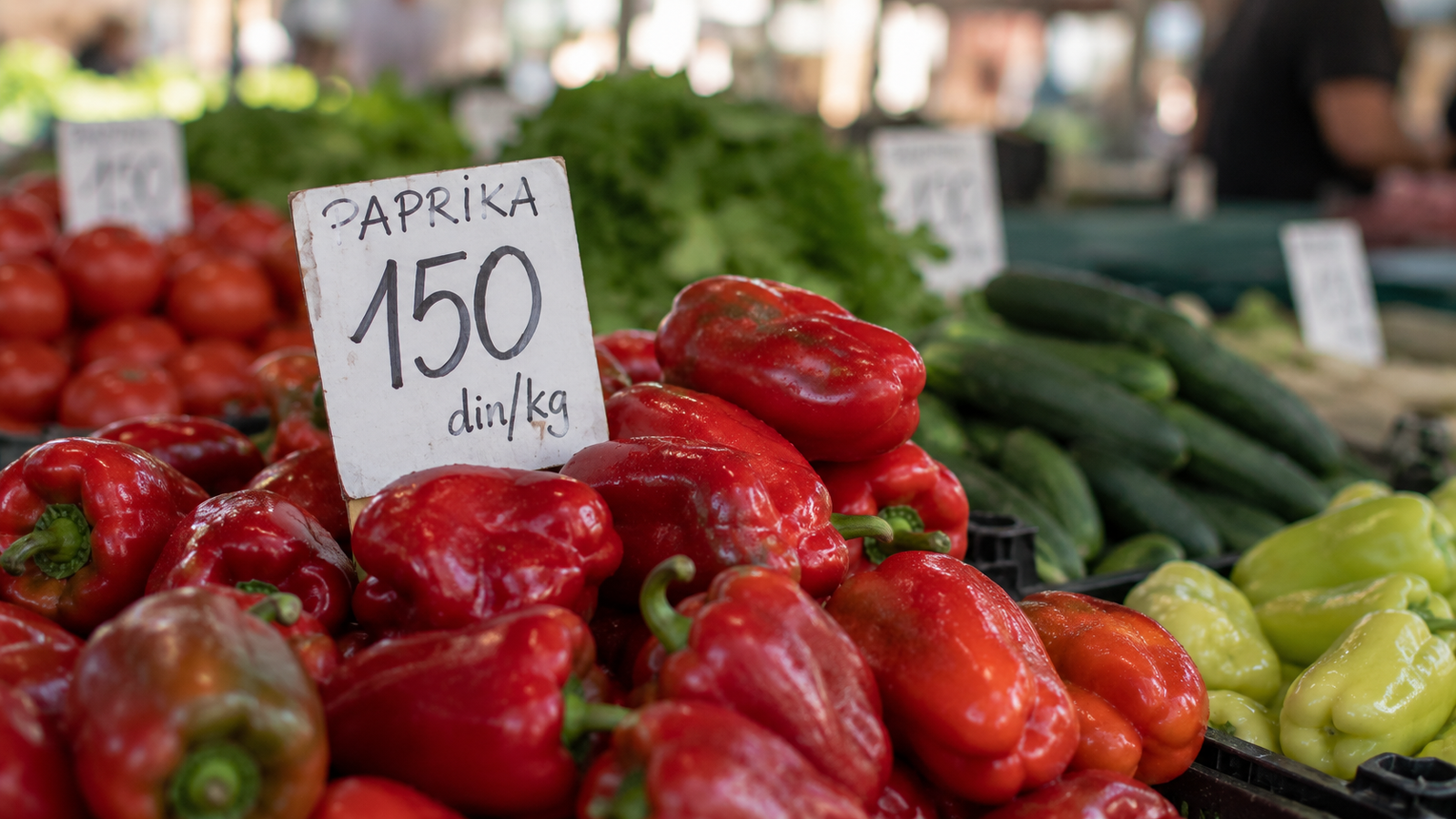 Pijačni barometar Zrenjanin – sveže paprike na pijaci