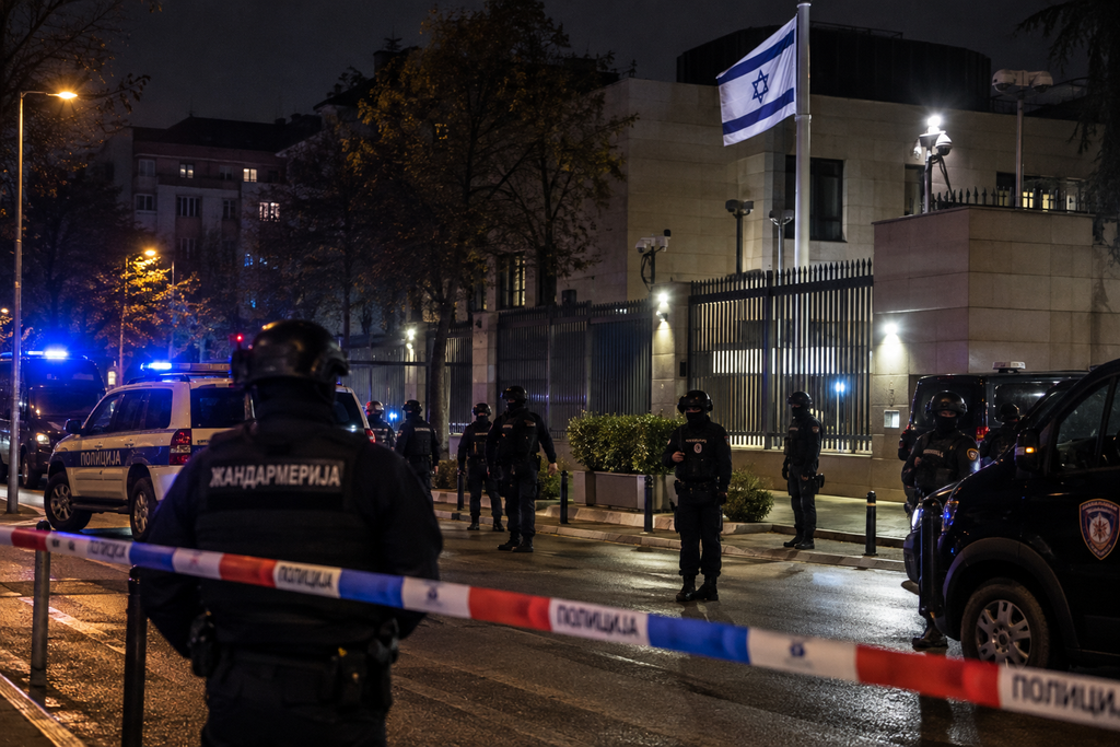 TERORISTIČKI NAPAD U BEOGRADU: Napadač ubijen ispred Ambasade Izraela, proglašen najviši stepen opasnosti!